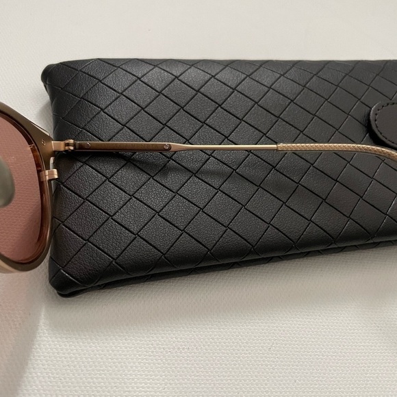 Bottega Veneta BV0117S 006 Gold orange Metal Frame 48-21-145 sunglasses cat eye main image 5